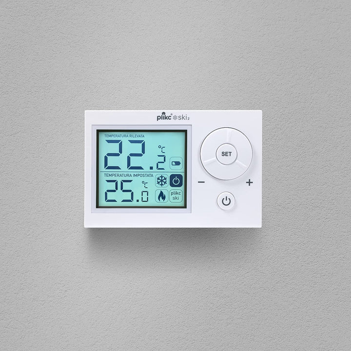 Digitales Raumthermostat SKI 2 (weiss), Weiss