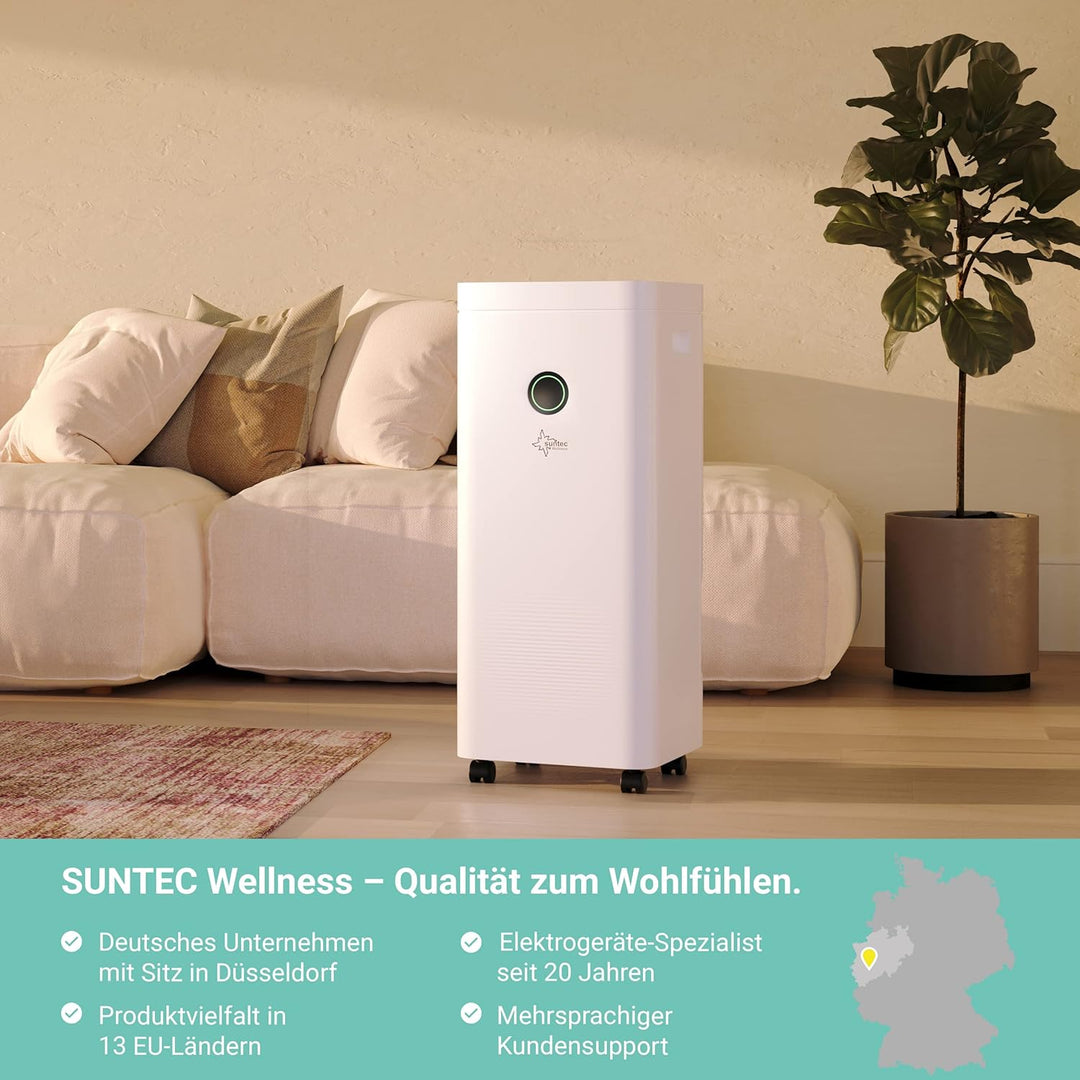SUNTEC DryFix 16 select APP Luftentfeuchter – Für Räume bis 42 m2 bzw. 100 m3 – Entfeuchter mit App
