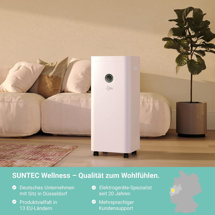 SUNTEC DryFix 16 select APP Luftentfeuchter – Für Räume bis 42 m2 bzw. 100 m3 – Entfeuchter mit App