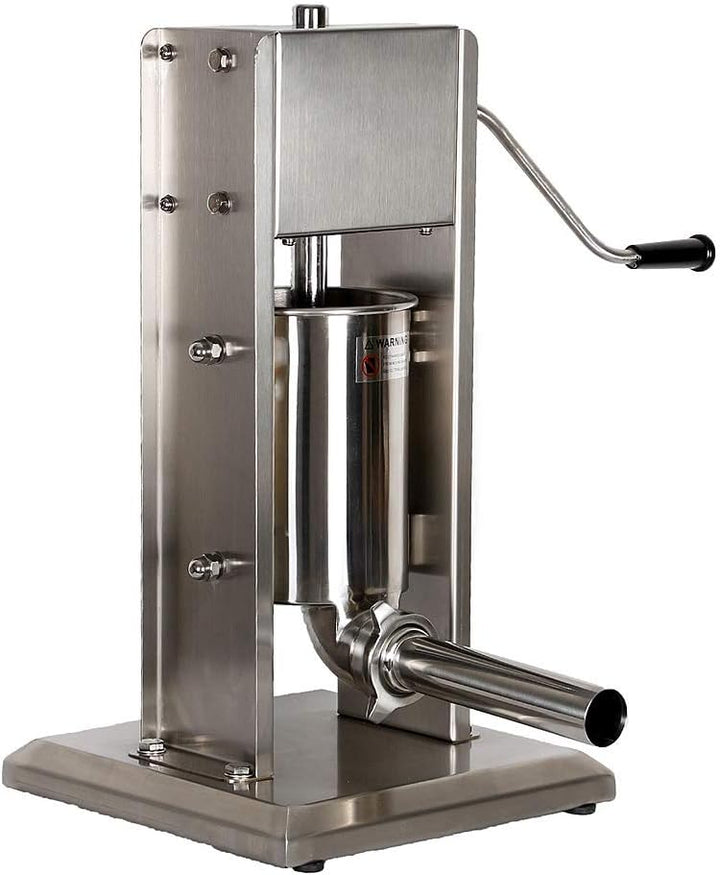 Melko Wurstfüllmaschine Edelstahl Wurstfüller 7l Wurstpresse Wurstmaschine mit 2-Gang-Getriebe Wurst