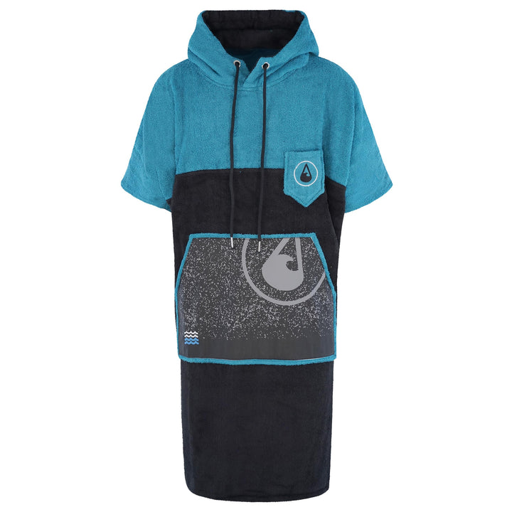 WAVE HAWAII Bade-Poncho für Damen & Herren | Grösse L, 170-200cm | 100% Baumwolle Surf-Poncho | Velo