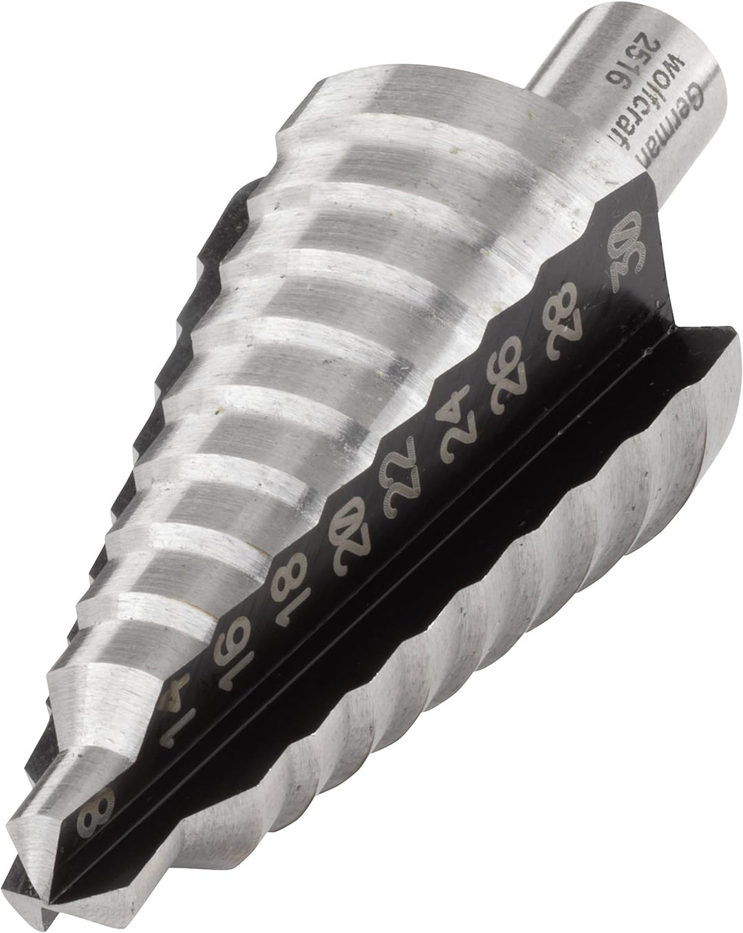 wolfcraft I 2515000 I Stufenbohrer HSS I für Edelstahl, Stahlbleche, NE-Metalle, Kunststoffe I aus W