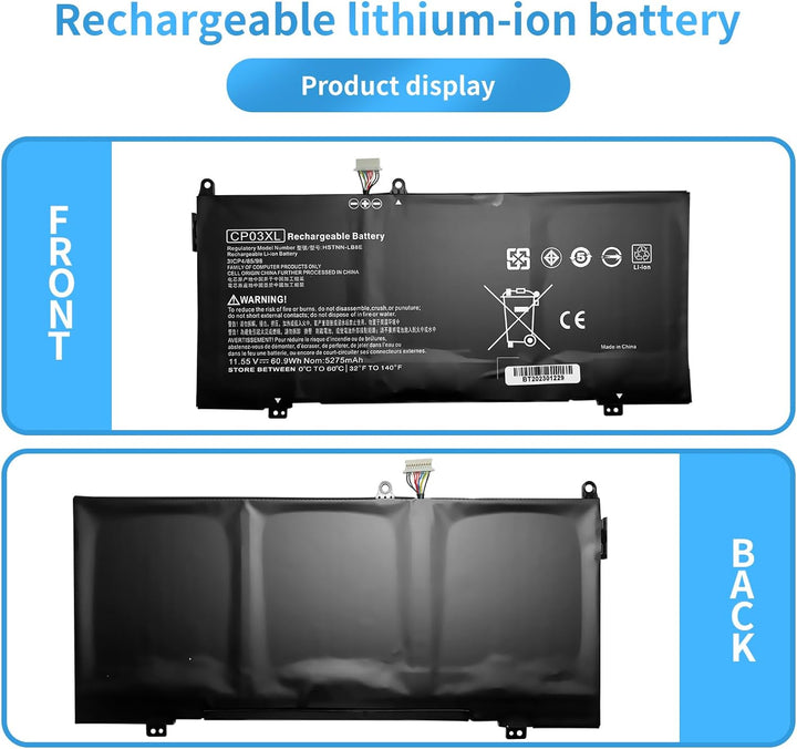 CP03XL 929066-421 929072-855 TPN-Q199 Laptop Batterie Ersatz für HP Spectre X360 13-ae000 13-ae006no