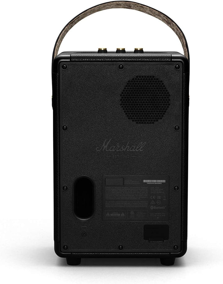 Marshall Tufton Outdoor Tragbarer Bluetooth Partylautsprecher, IPX2 wasserbeständig – Schwarz und Me