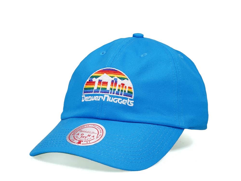 Mitchell & Ness NBA Denver Nuggets Team Ground 2.0 Dad Strapback Cap blau, OS