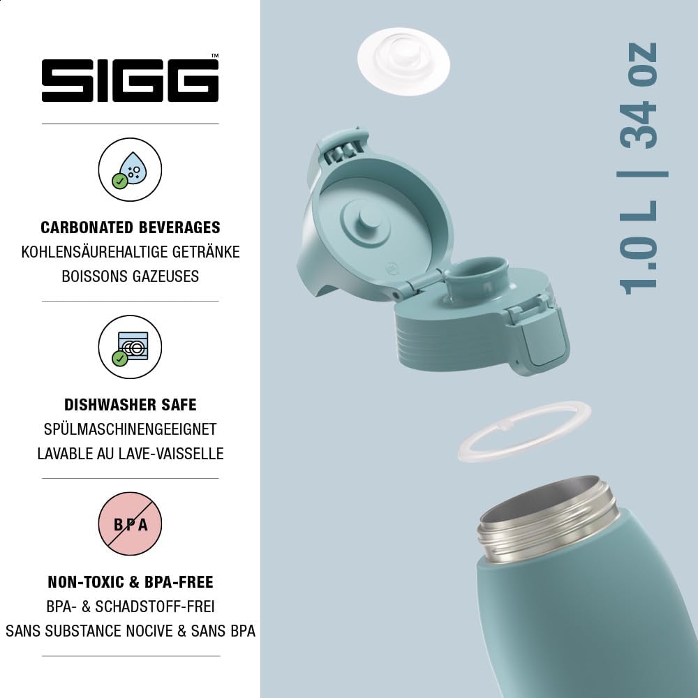 Sigg - Isolierte Trinkflasche - Thermosflasche Shield Therm One - Kohlensäurehaltige Getränke - Ausl