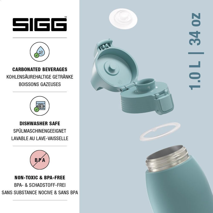 Sigg - Isolierte Trinkflasche - Thermosflasche Shield Therm One - Kohlensäurehaltige Getränke - Ausl
