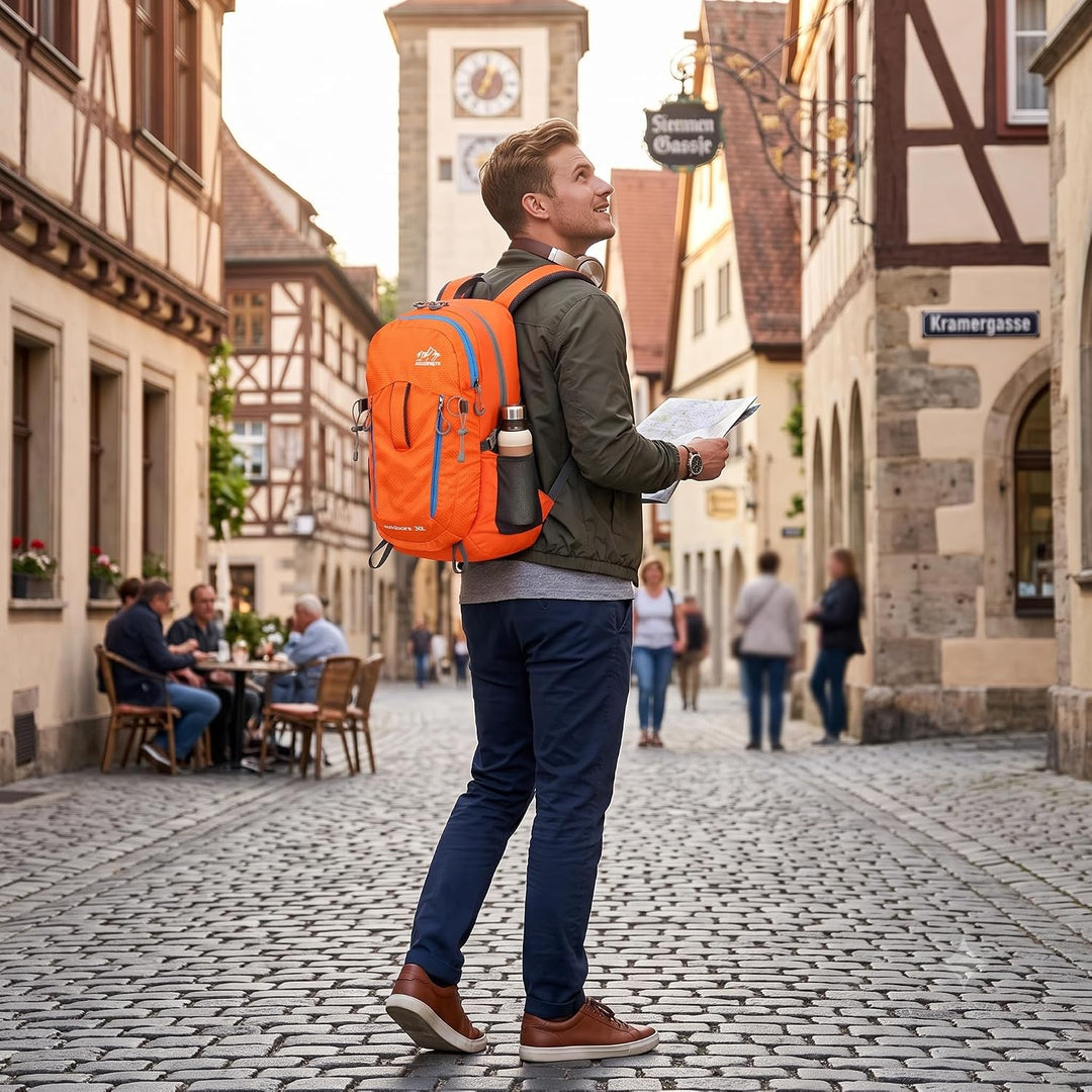 30L Wanderrucksack Herren Damen Reiserucksack Wasserdicht Rucksack Outdoor Trekkingrucksack Leicht G