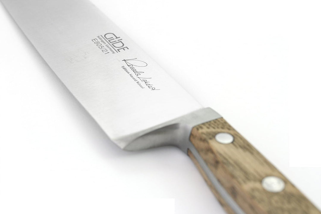 Güde Alpha Fasseiche Kochmesser 21 cm inkl. PRYMO.de® Klingenschutz