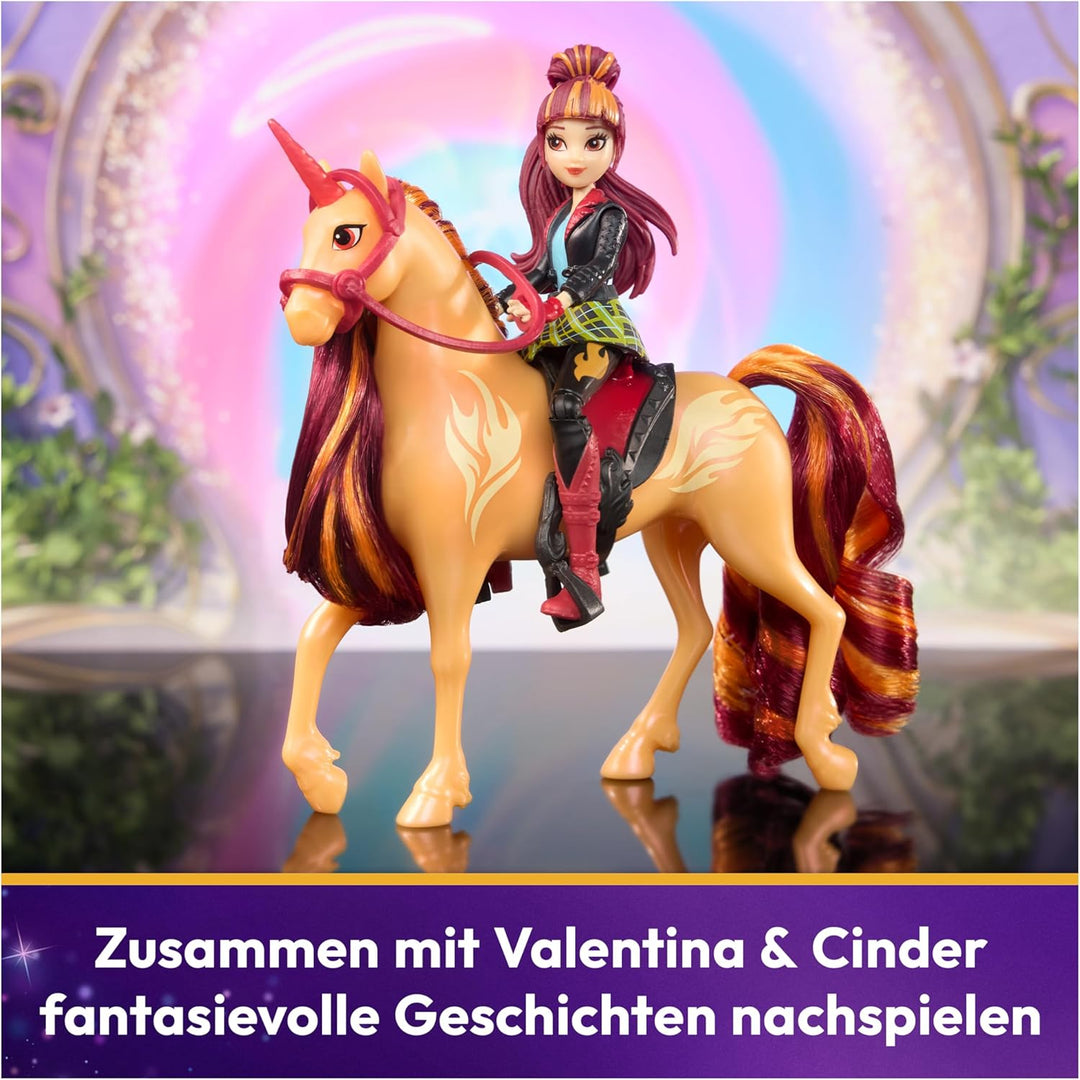 Unicorn Academy Valentina und Einhorn Cinder Set - ca. 12 cm grosse Originalfiguren zur beliebten Ne