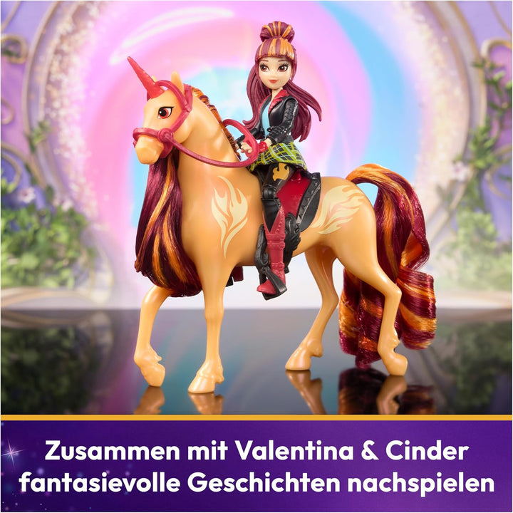 Unicorn Academy Valentina und Einhorn Cinder Set - ca. 12 cm grosse Originalfiguren zur beliebten Ne