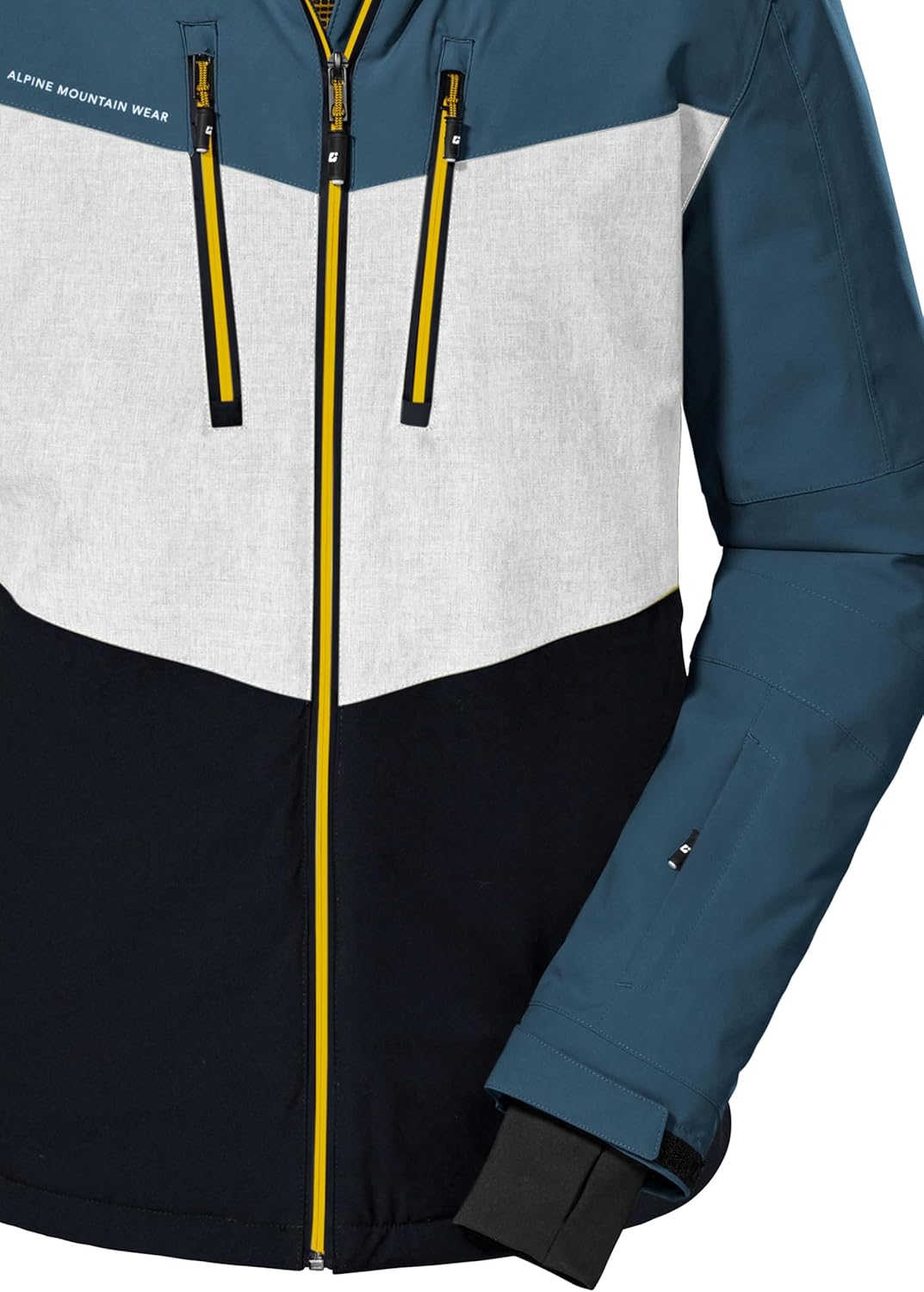 Killtec Herren Ksw 45 Mn Ski Jckt Skijacke/Funktionsjacke mit abzippbarer Kapuze und Schneefang, sta