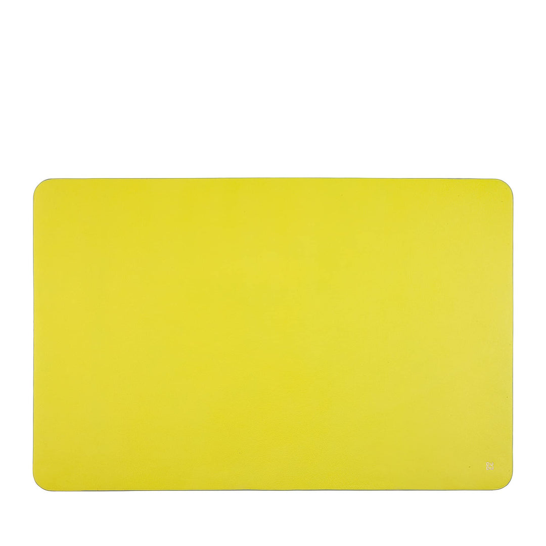 DUDU Büro-Schreibtischunterlage aus zweifarbigem Leder cm 61x40, beidseitig benutzbar, rollbar, weic