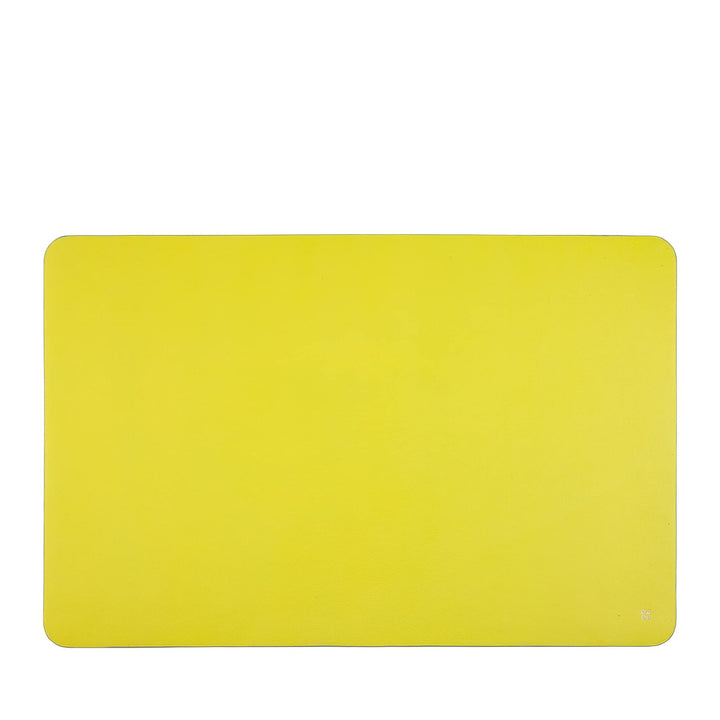 DUDU Büro-Schreibtischunterlage aus zweifarbigem Leder cm 61x40, beidseitig benutzbar, rollbar, weic