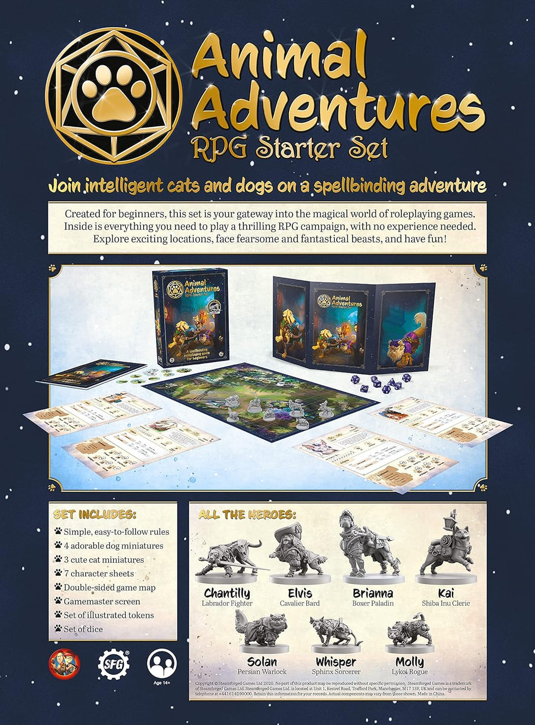 Animal Adventires SFAA-SS - Animal Adventures - Rollplaying Game Starter Set English Version - Einze