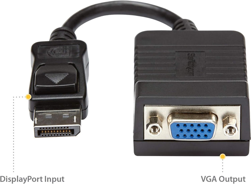 Startech.com DisplayPort-auf-VGA-Adapter – 1920 x 1200 – DisplayPort VGA konverter - DisplayPort-auf