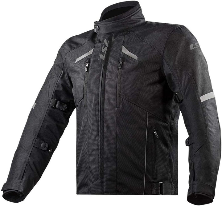LS2 Serra EVO Man Jacket Grey 3XL XXL Schwarz, XXL Schwarz