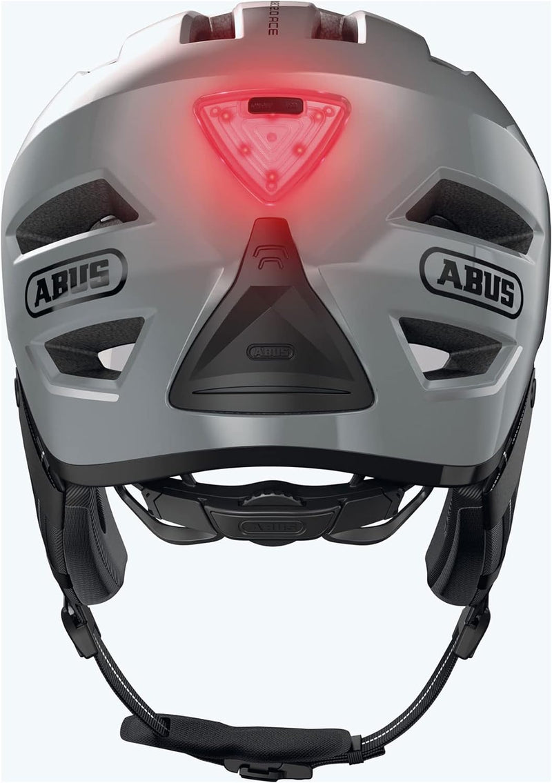 ABUS Stadthelm Pedelec 2.0 ACE - Fahrradhelm mit Rücklicht, Visier, Regenhaube, Ohrenschutz - für Da