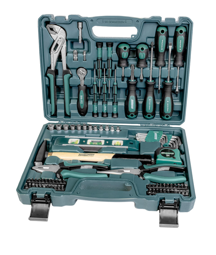 Brüder Mannesmann M29084 Werkzeugkoffer bestückt, 87-tlg, (L x B x H) 382 x 290 x 90 mm Single, Sing