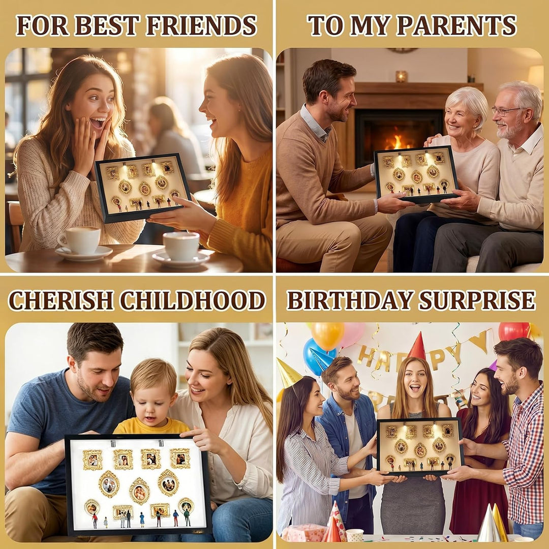 DIY Mini Museum Silhouette Box, DIY Mini Museum Bilderrahmen, Mi ni Figuren, Mi ni Menschen Figuren