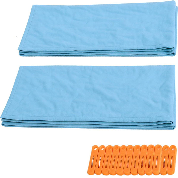 Fort Bausatz Erweiterungspaket für Kinder, Spielzelt Zubehör mit 2 grossen Decken 180×230 cm & 12 Cl