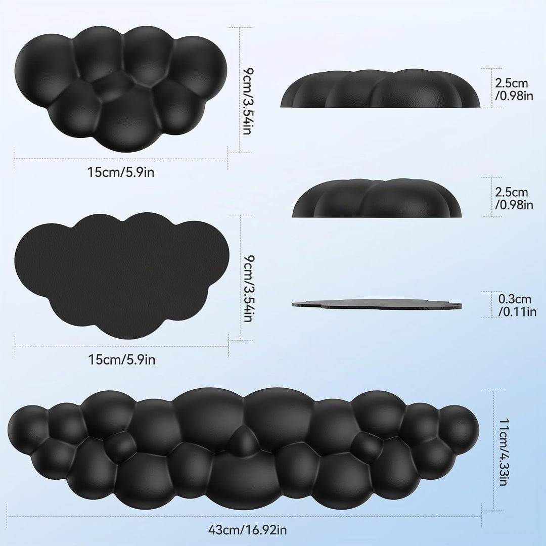 TECKNET Wolke Handballenauflage Tastatur, Ergonomisches &amp; Entspannendes Handgelenk: Memory-Schaum mi