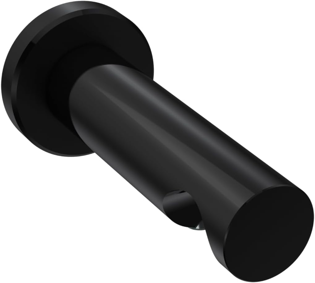 INTERDECO Träger/Wandhalter Schwarz, offen 7,5 cm Abstand, 1-läufig 20 mm Ø, Platon (4 Stück)