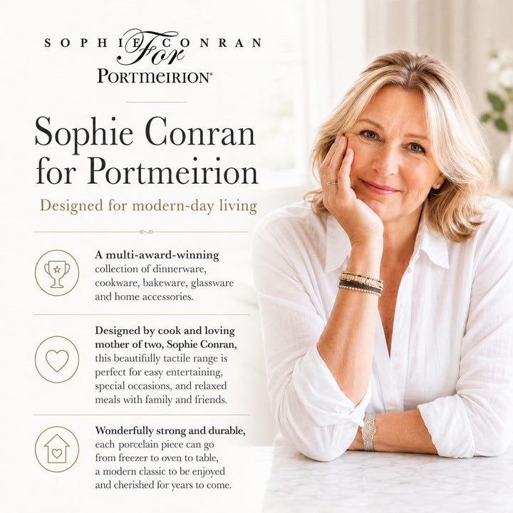 Portmeirion Home & Gifts Sophie Conran Tortenplatte mit weissem Fuss… (Weiss, Einheitsgrösse), Weiss