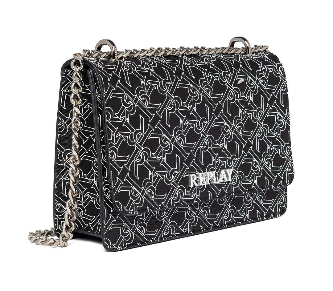 Replay Damen Fw3000 Umhängetasche, UNIC 098 Black, 098 Black