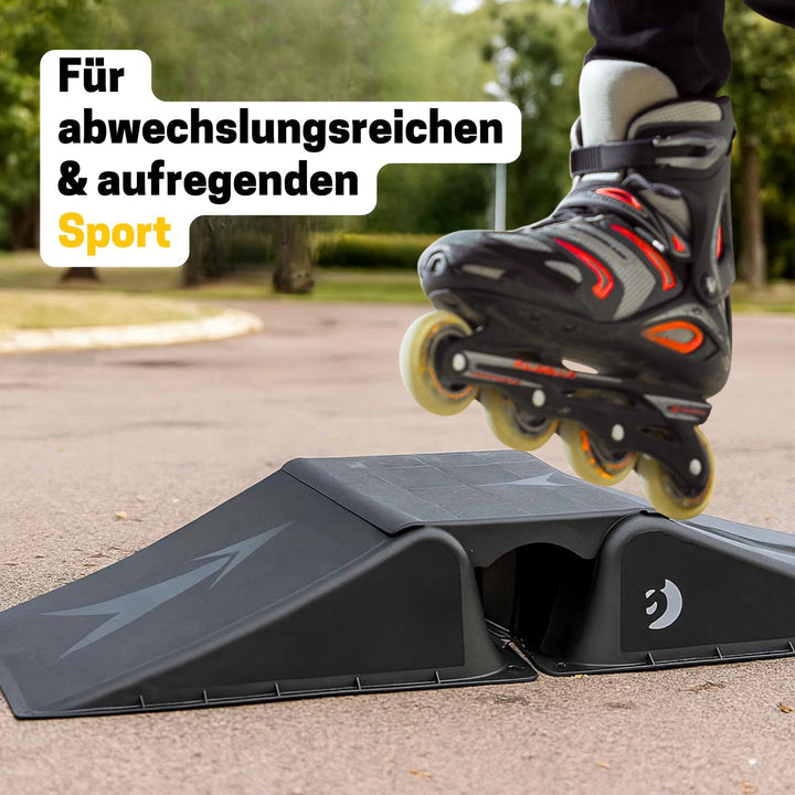 Best Sporting Rampen-Set für Skateboard, BMX-Rad, Skater und RC Cars (Rampe 2 + 1), Rampe 2 + 1