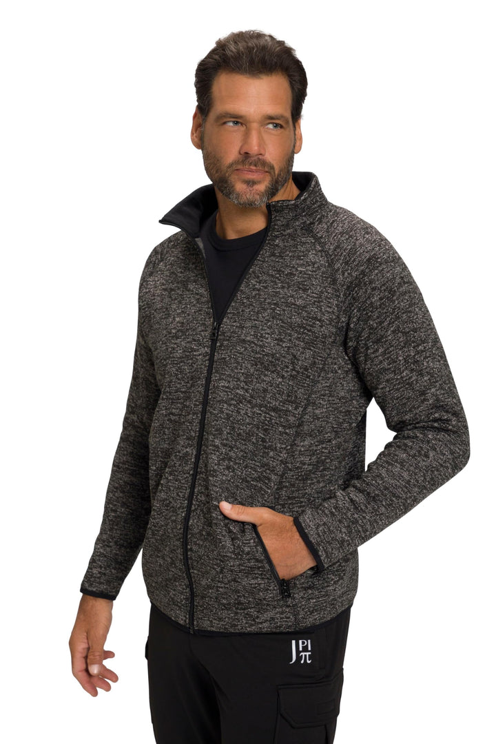 JP 1880 Strickfleece-Jacke 802394 L Grau Melange, L Grau Melange