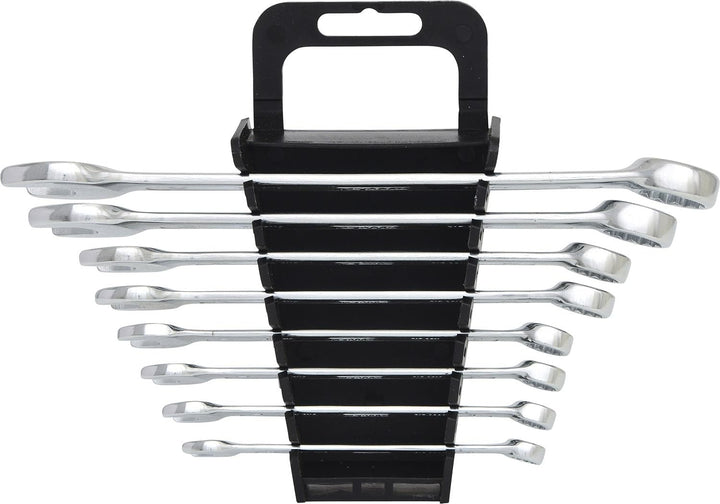KS Tools 517.0048 CLASSIC Ringmaulschlüssel-Satz, abgewinkelt, 8-tlg. 8-19mm