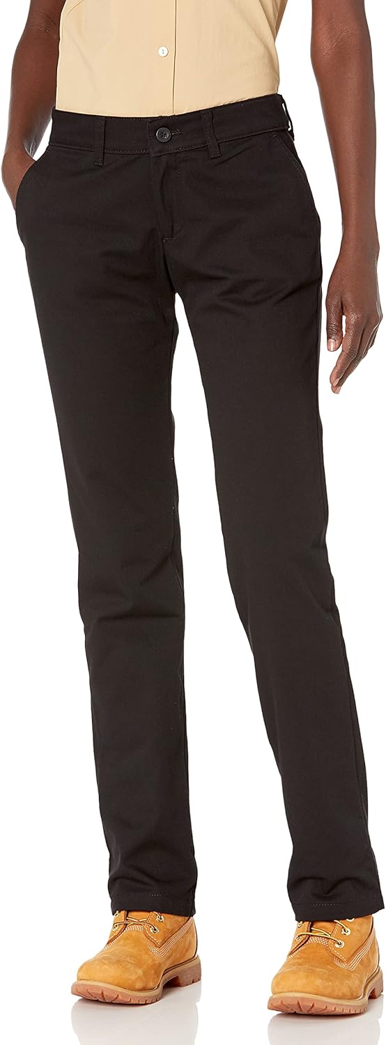 Dickies Damen Straight Flex Twill Pant Khakis 42 Schwarz Abgespült, 42 Schwarz Abgespült