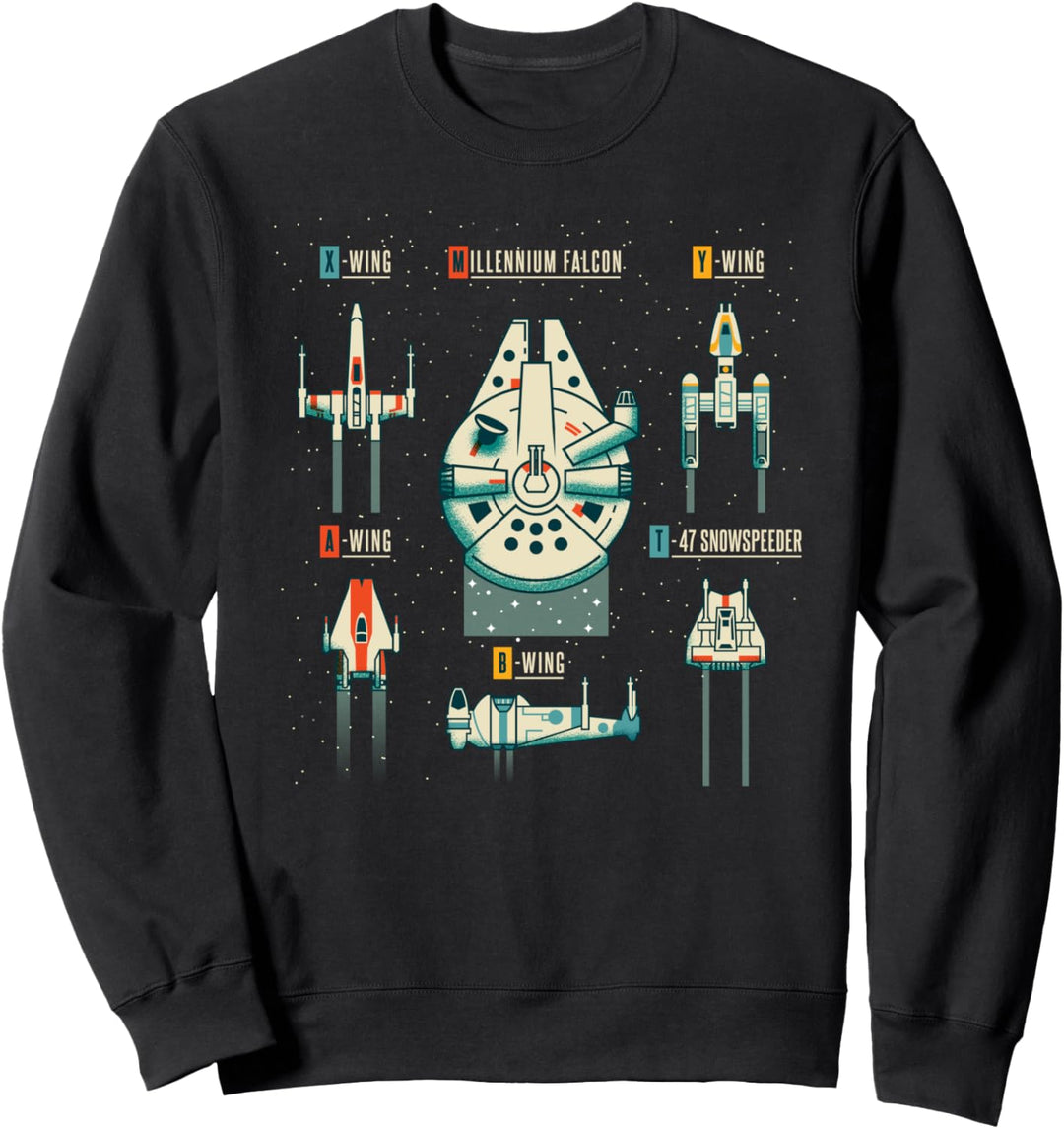 Star Wars Vehicle Chart Sweatshirt