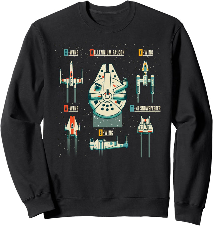 Star Wars Vehicle Chart Sweatshirt