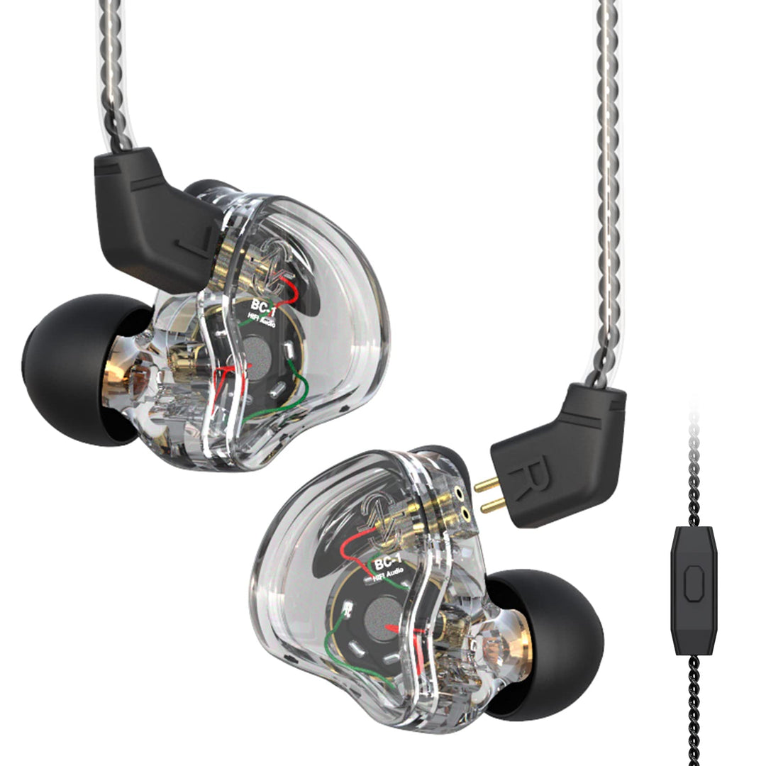 CCZ Melody In Ear Hifi-Kopfhörer 1DD 1BA Hybrid Noise Isolating In Ear Kabelgebundene Ohrhörer,Leich