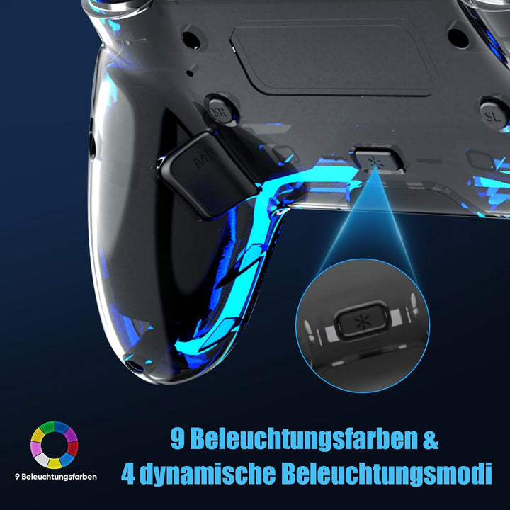 BETMI Wireless Controller für PS5, Pro/Slim/MAC/Steam Deck/PC, Hall-Effekt-Joystick, Doppelvibration