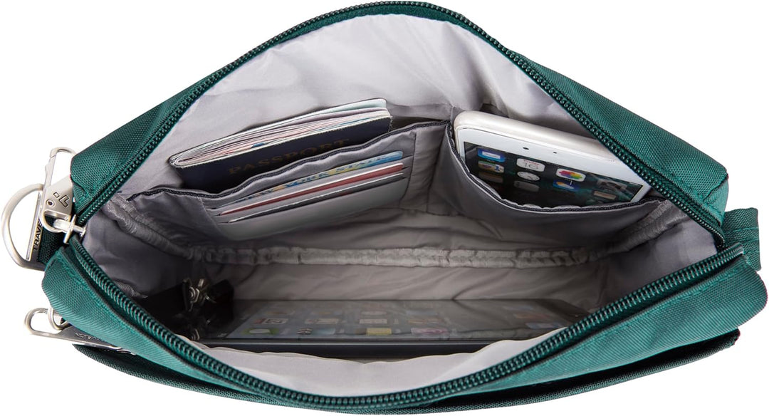 Travelon Diebstahlsicherung, klassisch, klein, East/West Crossbody Einheitsgrösse Fichte, Einheitsgr