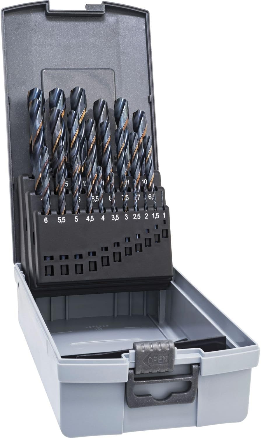 ALPEN Spiralbohrer Set Sprint Master (ø 1-13 mm, HSS Spiralbohrer kurz, DIN 338 RN, Bohrer für Stahl