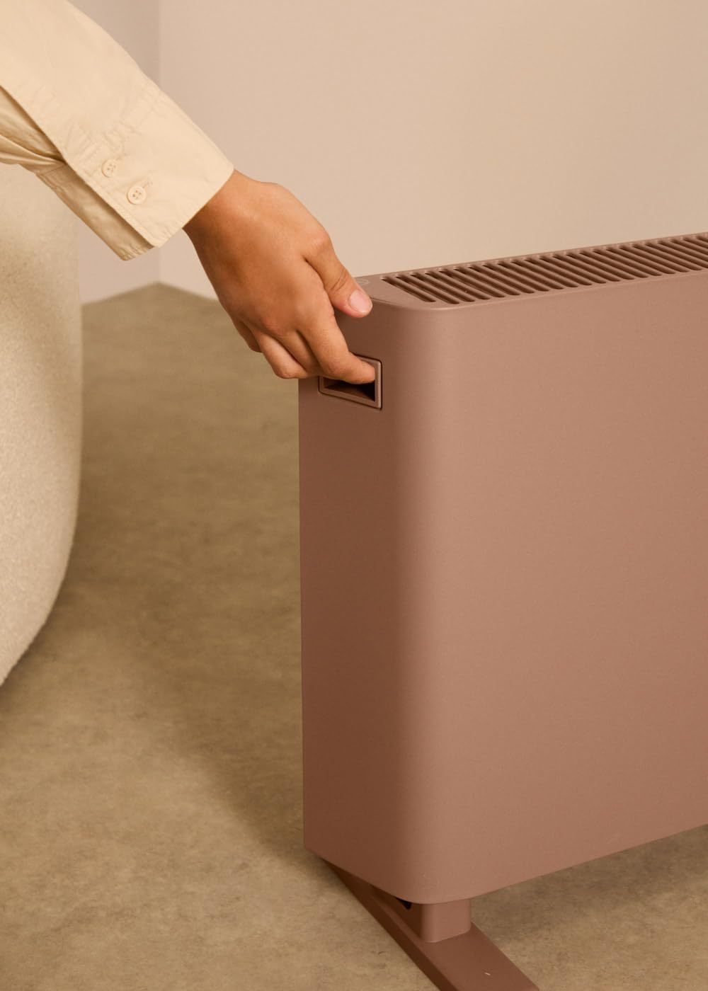 CREATE/WARM HANDY COLOURS/Konvektorheizung Mokka/Ventilator- und Warmluftfunktion, Räume bis zu 20 m
