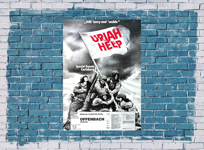 Uriah Heep - Conquest, Frankfurt 1980 » Konzertplakat/Premium Poster | Live Konzert Veranstaltung |