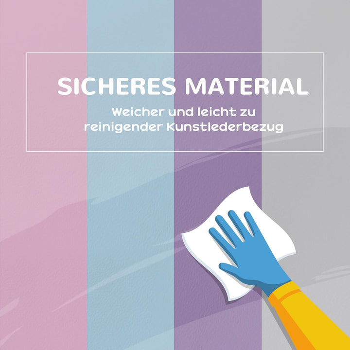 HOMCOM 7 TLG. Schaumstoff Bausteine Kinder Softbausteine Toben & Klettern Bauklötze Weiche Riesenbau