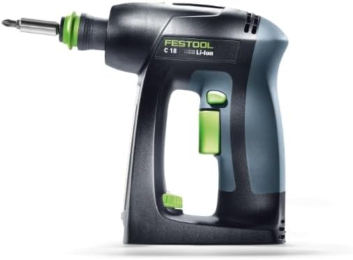 Festool Akku-Bohrschrauber C 18-Basic (mit Werkzeugfutter, Magnet-Bithalter, Schnellspannbohrfutter,