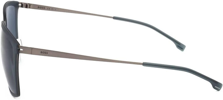 BOSS HUGO 1465/F/S Brille, Matte Dark Ruthenium, 59 für Herren, Matte Dark Ruthenium