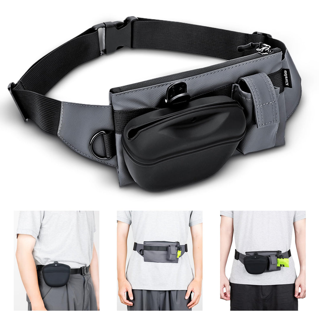 2 in 1 Hunde-Leckerli-Tasche für Training, Leckerli-Tasche für Leine mit abnehmbarem Clip auf Siliko