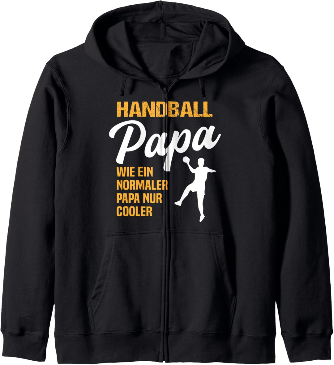 Handball Papa Vater Spruch Feldhandball Handballer Herren Kapuzenjacke