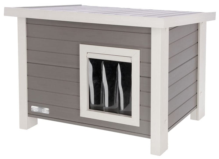 Kerbl ECO-Katzenhaus Eli (Katzenhaus, Haus für Katzen, 57x45x43 cm) 81636 & 82423 Liegekissen, 48 x