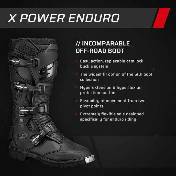 Sidi Herren Xpowerenduro Stiefel, Army Schwarz