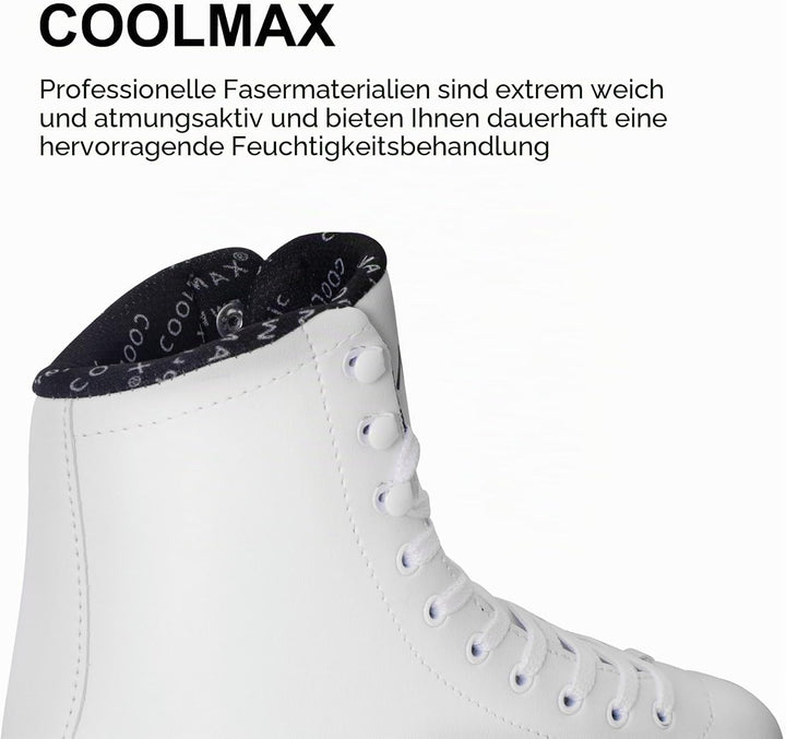 Nattork Eiskunstlaufschuhe Excellence – Edelstahlkufen für verbesserte Unterstützung, Stärke, Leistu