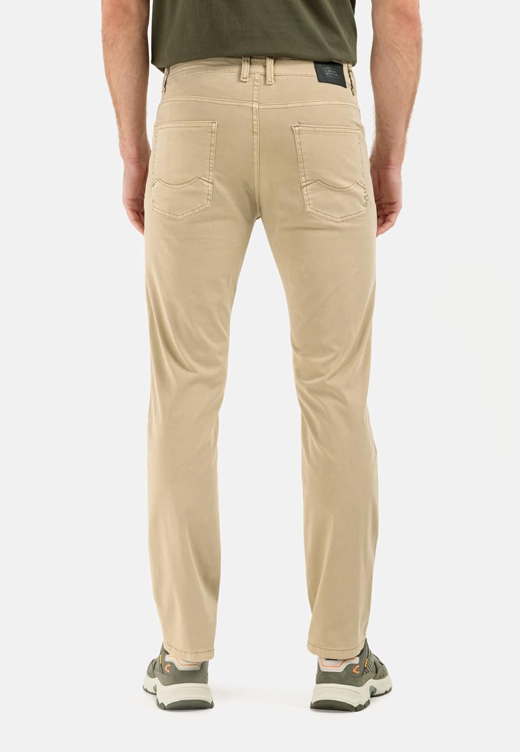 camel active Herren Regular Fit 5 Pocket Hose 42W / 32L Beige, 42W / 32L Beige